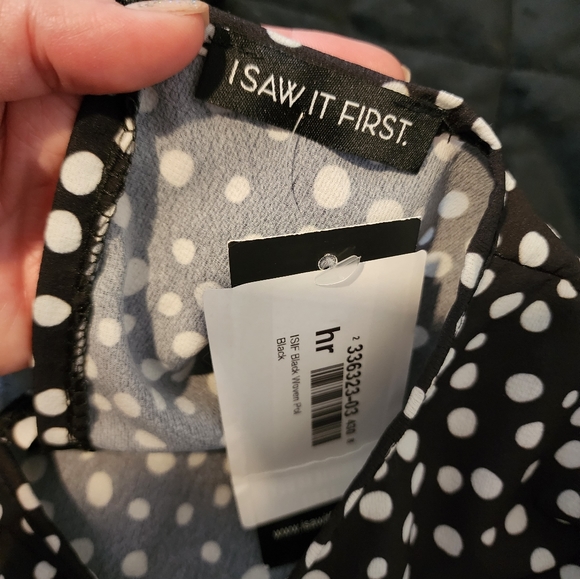 Black and white polka dot dress - Picture 3 of 4